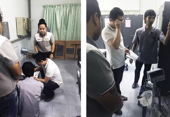 杰曼泰國現(xiàn)場(chǎng)進(jìn)行技術(shù)指導(dǎo)交流工作